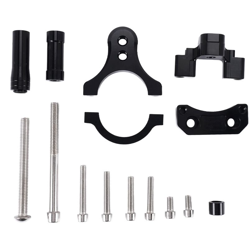 Steering Damper Stabilizer Kit Cnc - Kit di montaggio staffa stabilizzatrice dello
