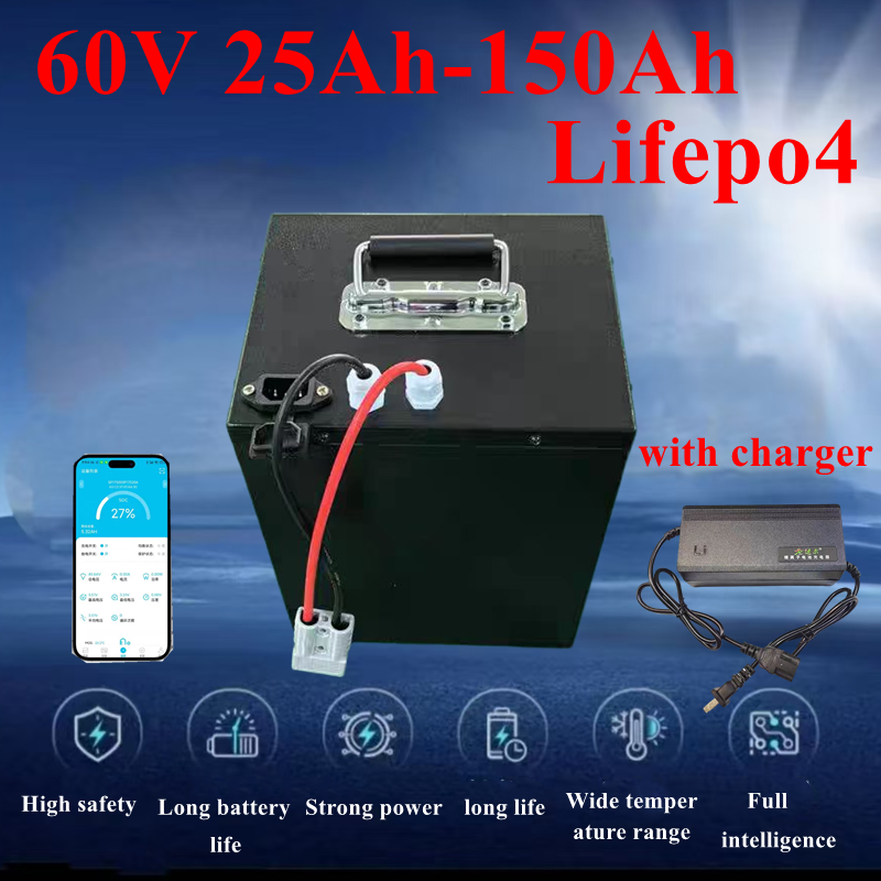 72V 30Ah Lifepo4 Battery Pack - Batteria al litio 100Ah 60V 60Ah