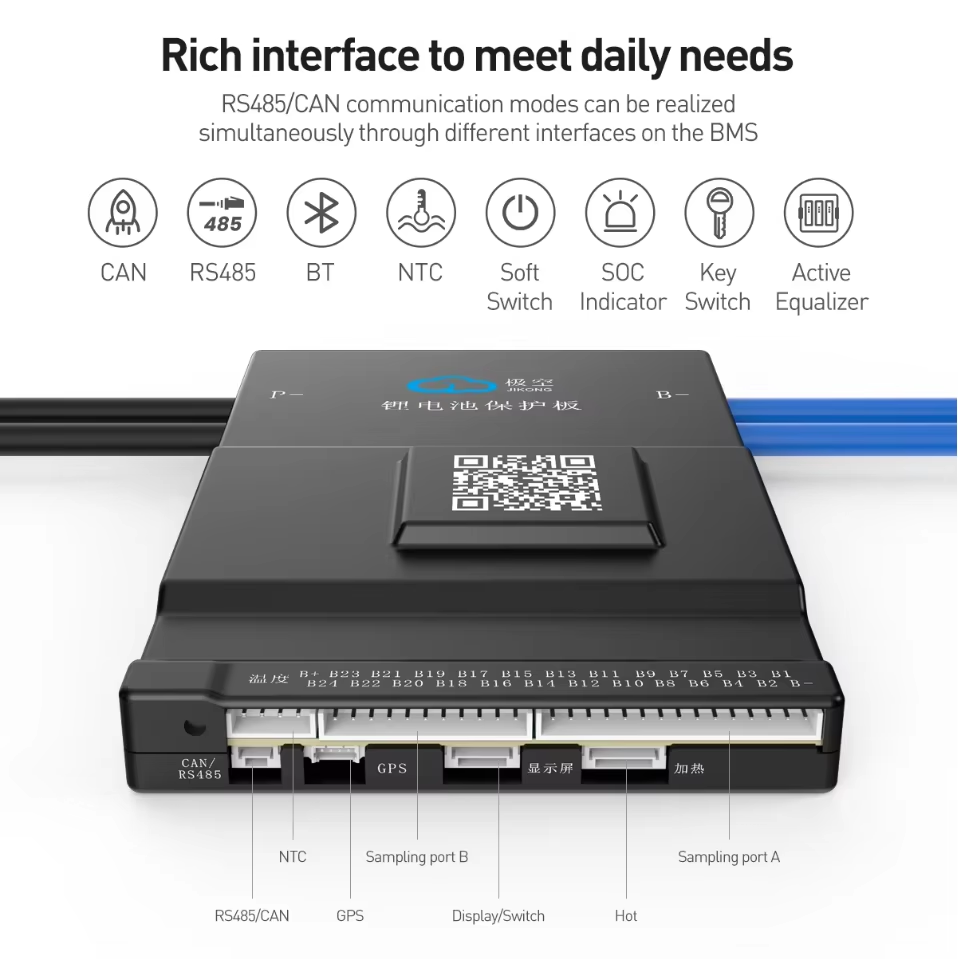 JK BMS Bilanciamento Attivo 15 - Smart Bms 20S 72V 150A Bluetooth recensione e prezzo